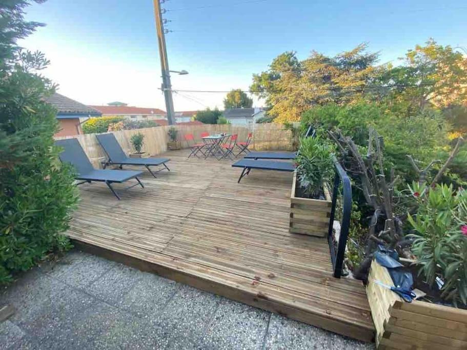 Maison A Arcachon Avec Piscine Hors-Sol Extérieur photo